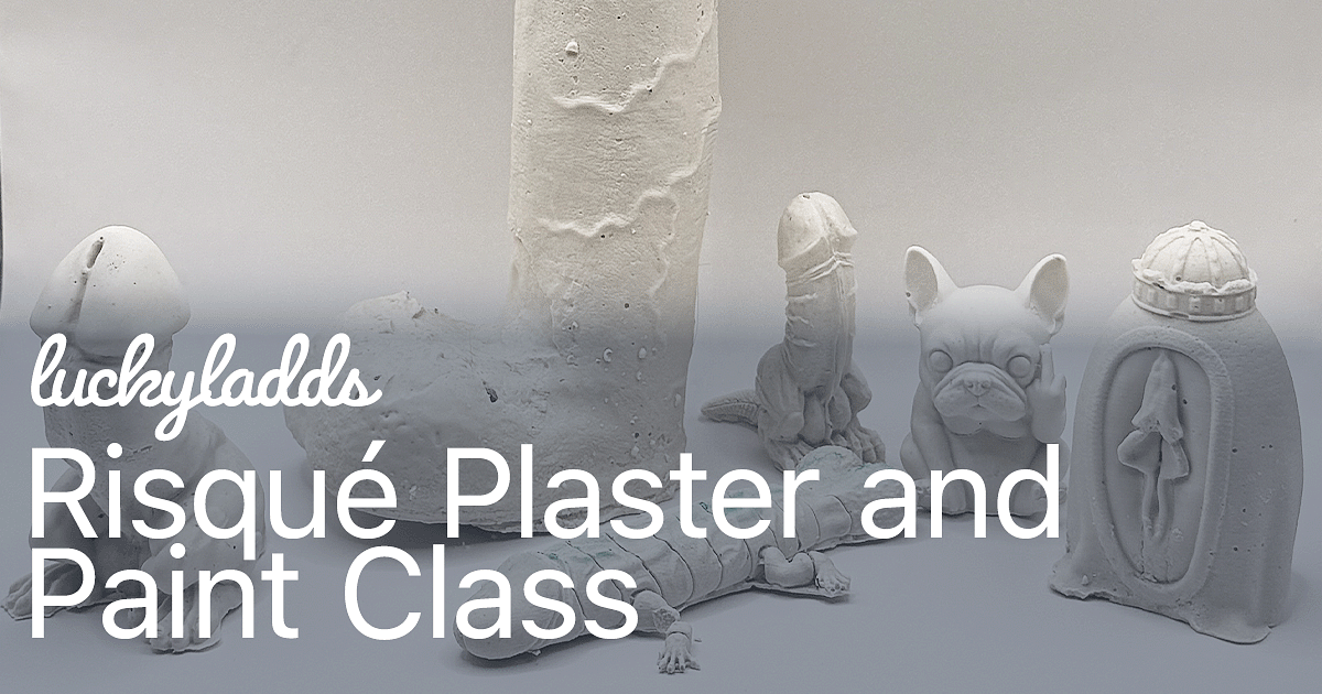 Plaster Party Risque Plaster and Paint | Party Activity | LuckyLadds